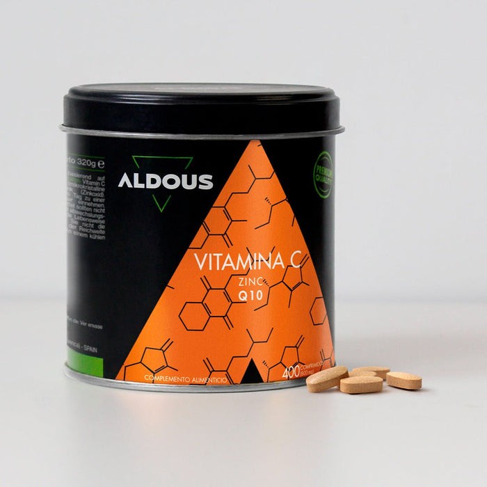 Aldous Vitamina C con Zinc y Coenzima Q10 400 comprimidos