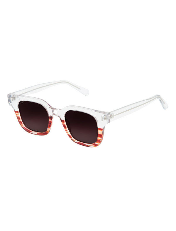 Tiwi Gafas de Sol Mujer LIO - 301 Shiny Transparent /Gradient Stripe Orange