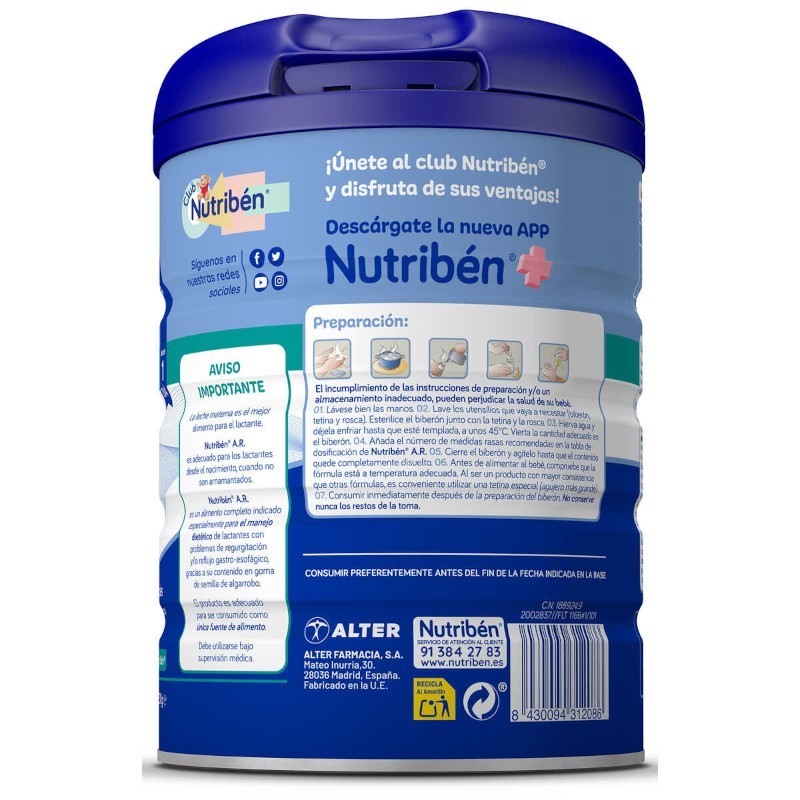 Nutribén A.R. 800 g