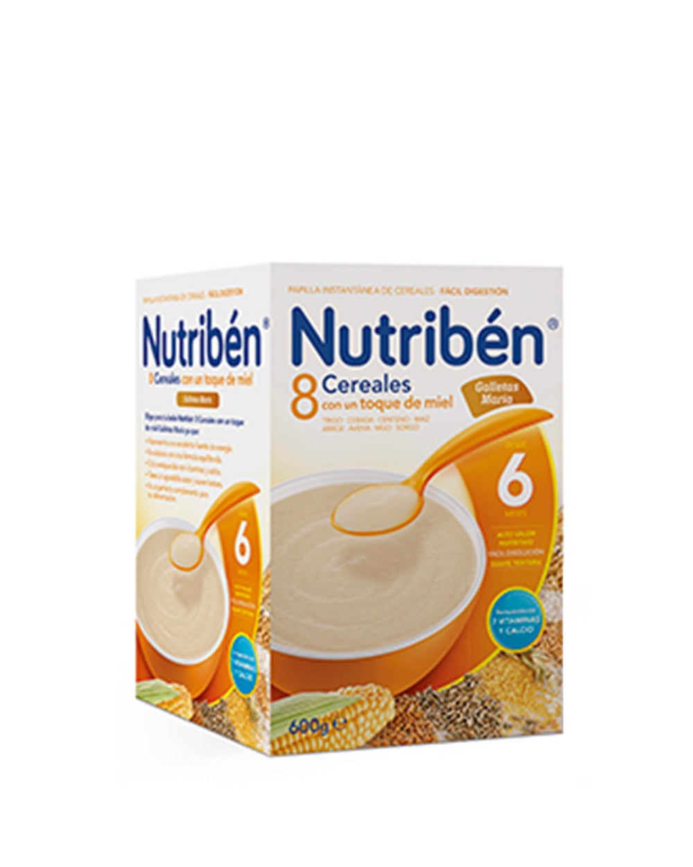 Nutribén 8 Cereales Toque de Miel y Galletas Maria 600 g