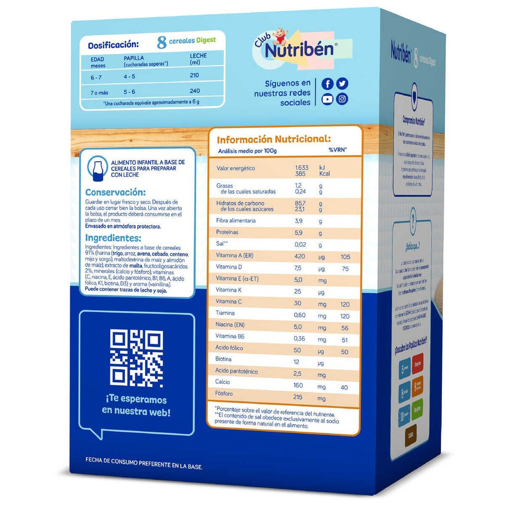 Nutribén 8 Cereales Digest 600 g