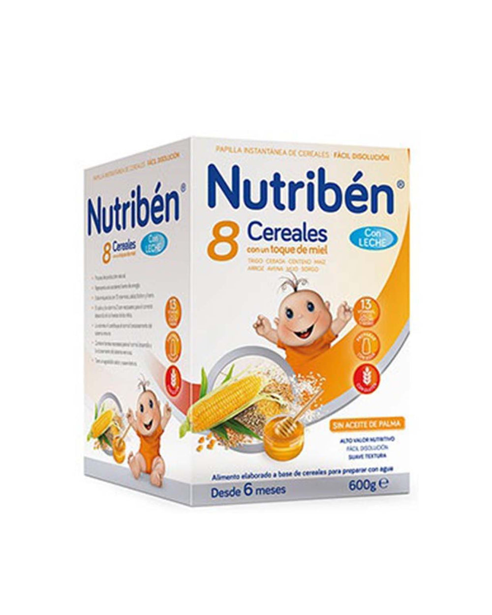 Nutribén 8 Cereales y Miel con Leche Adaptada 600 g