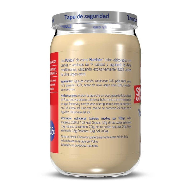 Nutribén Potito Verduritas con Pollo 235 g