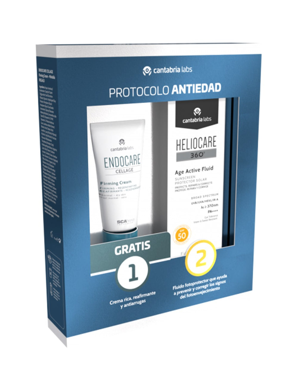 Heliocare Age Active Fluid SPF50 + Endocare Cellage Firming Cream