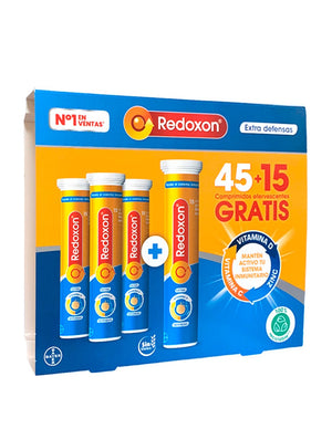 Redoxon Extra Defensas 45+15 Comprimidos Efervescentes