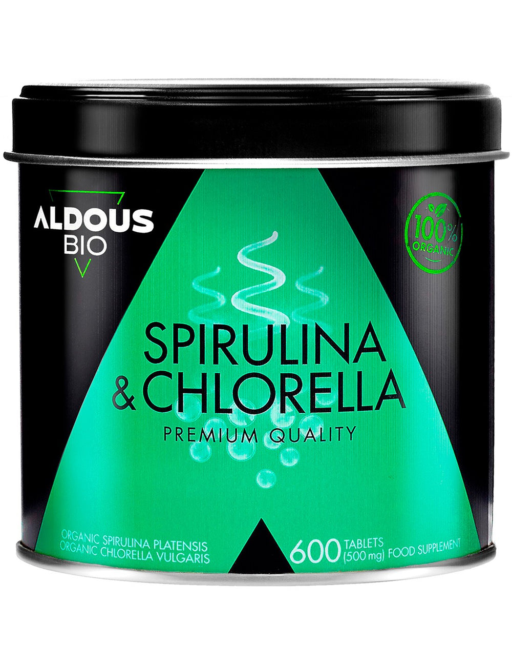 Aldous Espirulina y Chlorella Ecológica 1500 mg