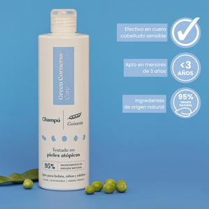 Green Cornerss Champú de guisante para cuero cabelludo sensible 300 ml