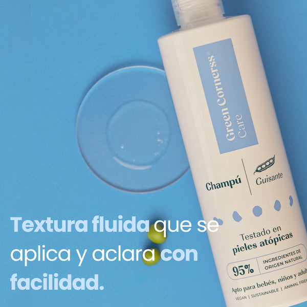 Green Cornerss Champú de guisante para cuero cabelludo sensible 300 ml