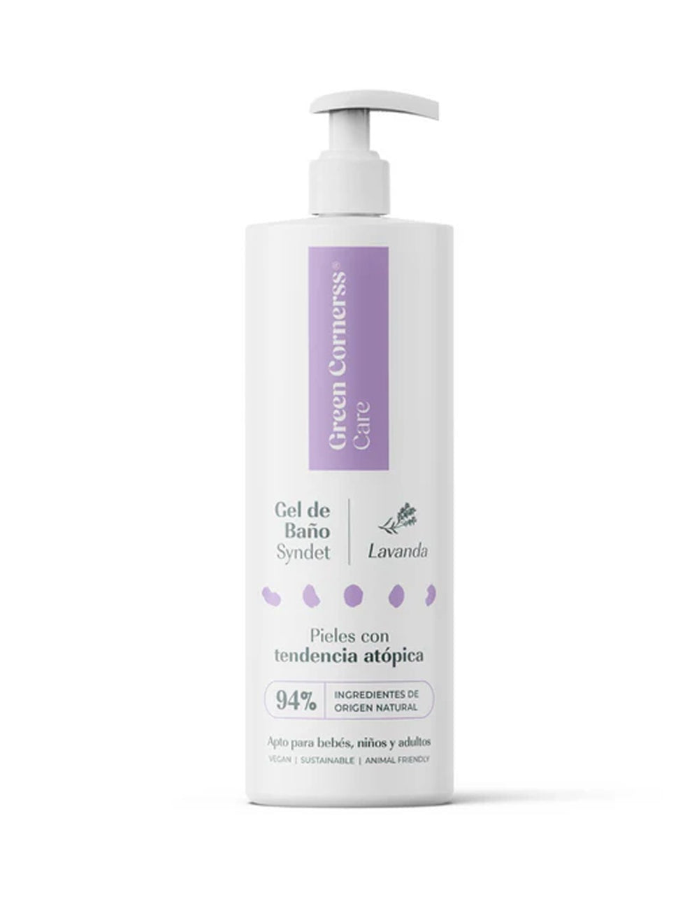 Green Cornerss Gel de baño de lavanda apto para piel atópica 400 ml