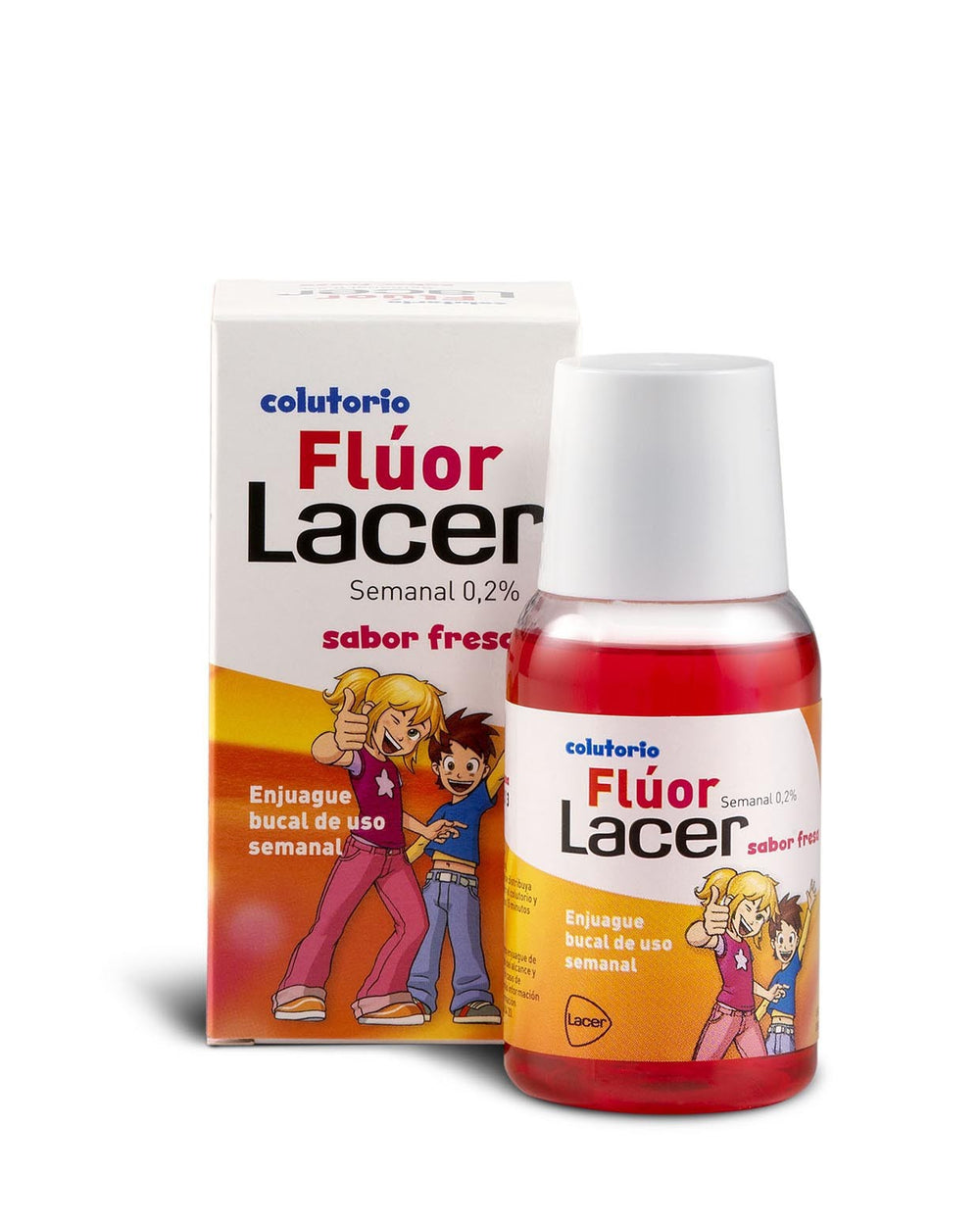 Lacer Colutorio Flúor 0,2% Sabor Fresa 100 ml