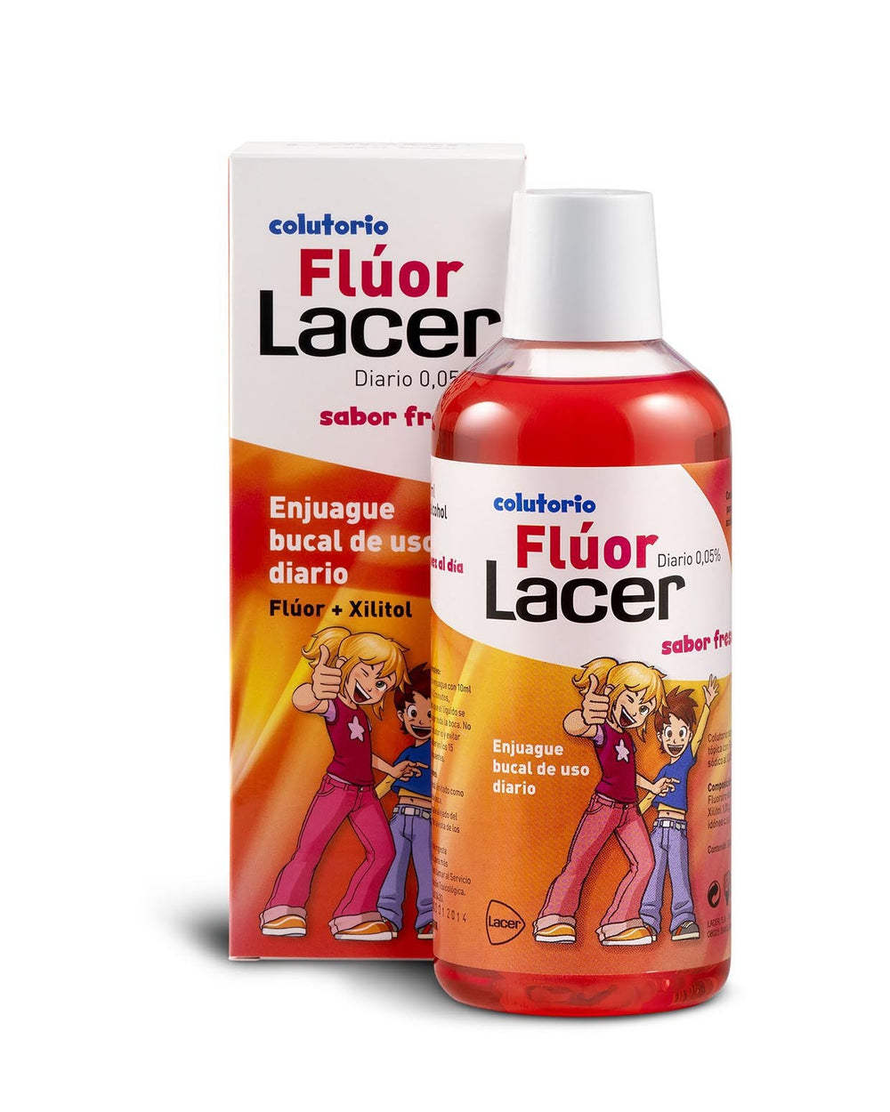 Lacer Colutorio Flúor 0,5% Sabor Fresa 500 ml