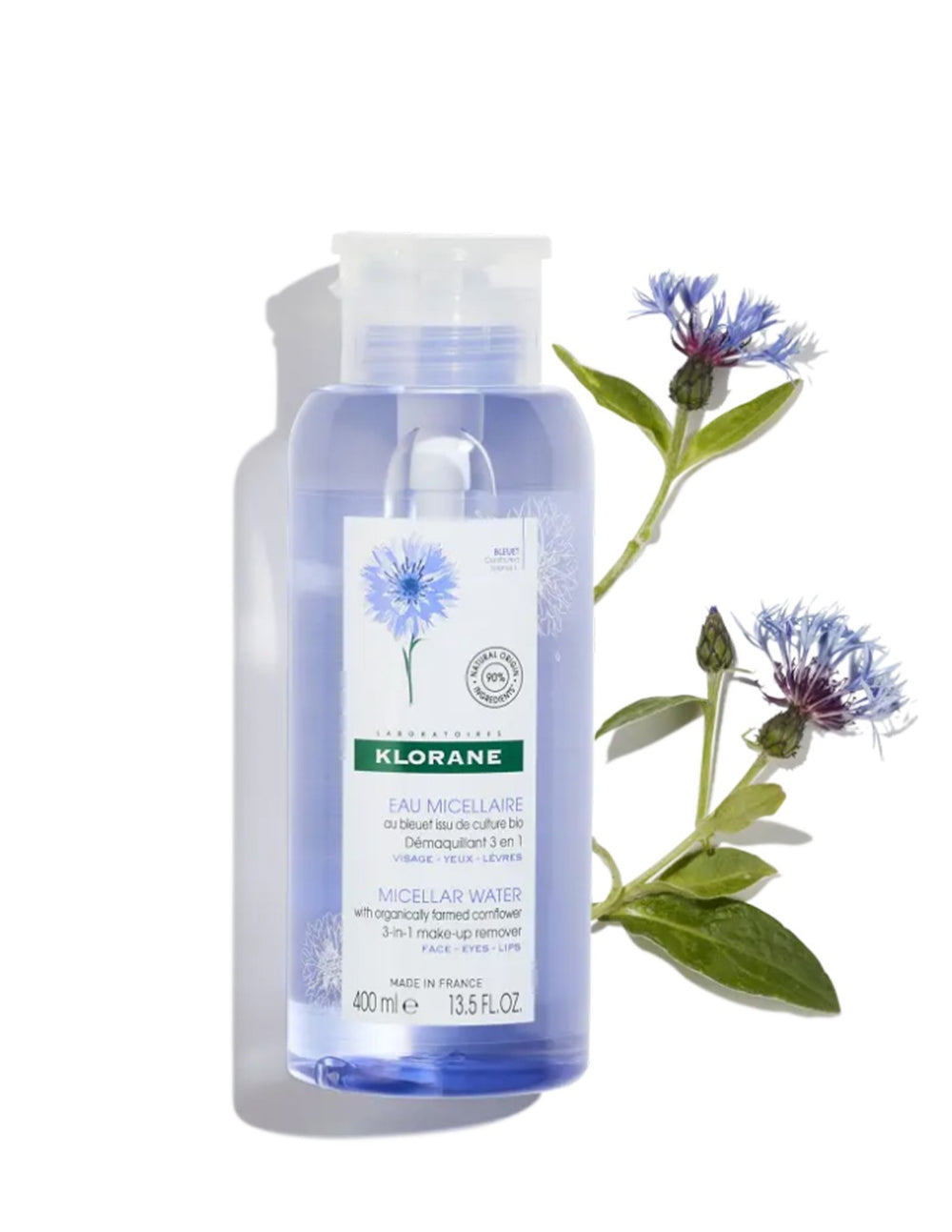 Klorane Agua Micelar Al Aciano Desmaquillante 400 ml