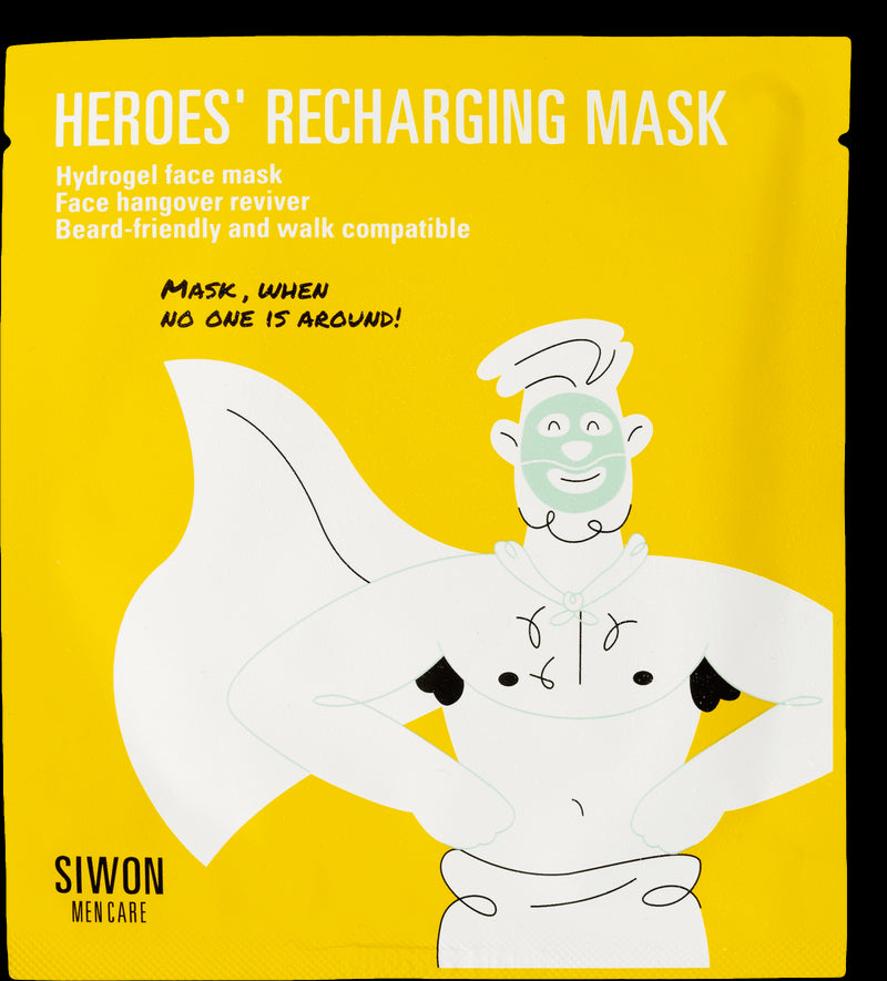 Siwon Men Care Heroes' Recharging Mask 4x 30 g