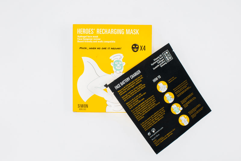 Siwon Men Care Heroes' Recharging Mask 4x 30 g