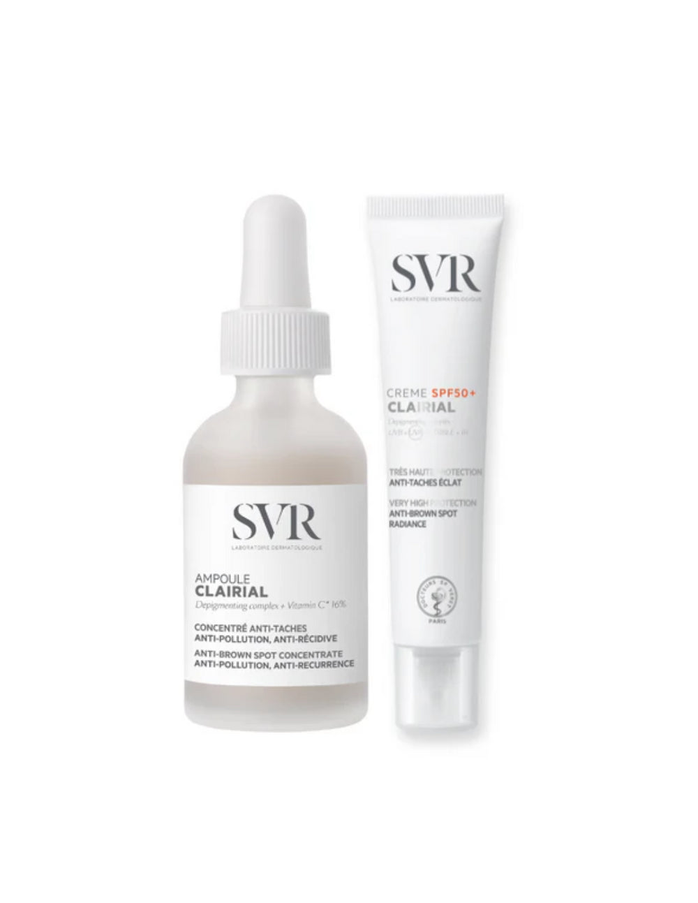 SVR Dúo Antimanchas Clairial Ampolla 30 ml + Crema SPF50+ 40 ml