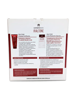 Pack Iraltone Forte Melatonin 60 caps + Champú 75 ml