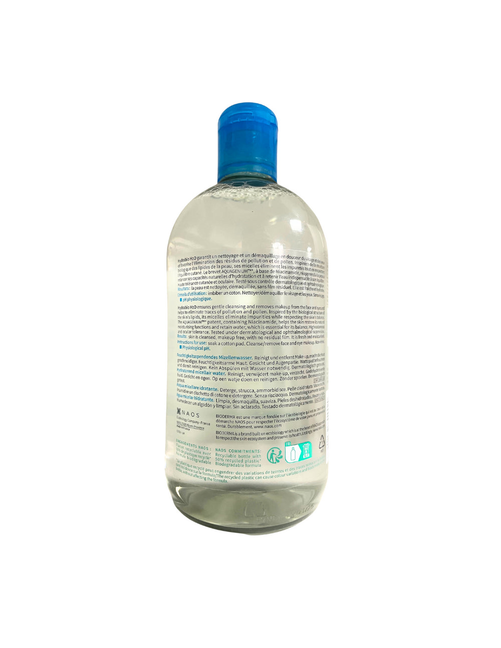 Bioderma Hydrabio H2O agua micelar 500 ml