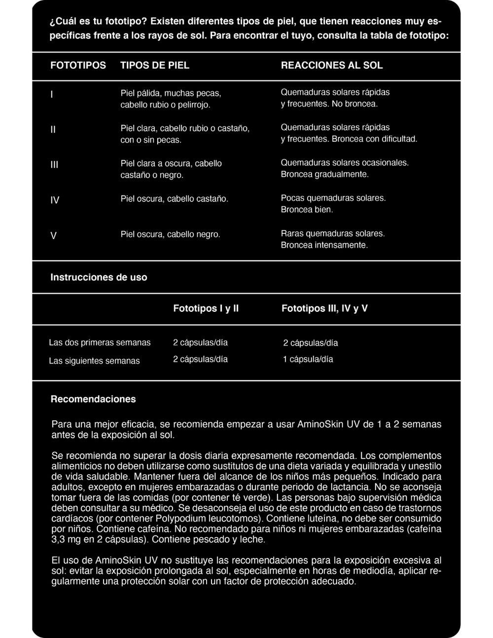 NHCO AminoSkin UV protección celular 56 caps.