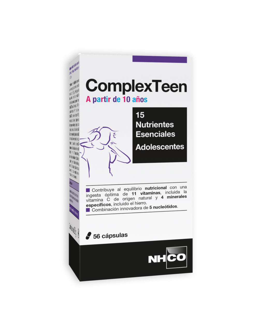 NHCO ComplexTeen nutrientes esenciales para adolescentes 56 caps.
