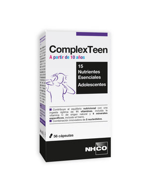 NHCO ComplexTeen nutrientes esenciales para adolescentes 56 caps.