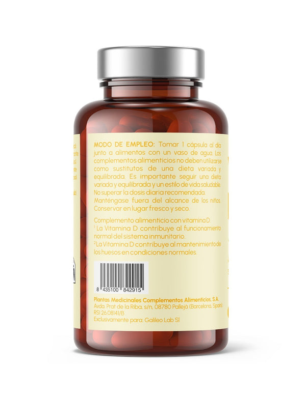 Vitamina D3 4000 UI Just Elements Wellness 90 cápsulas