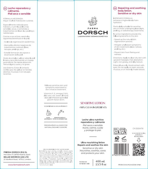 Farma Dorsch Leche Corporal Sensitive Lotion 400 ml