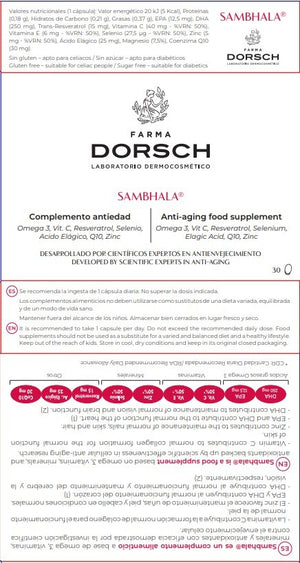 Farma Dorsch Sambhala Suplemento Antiedad 30 caps