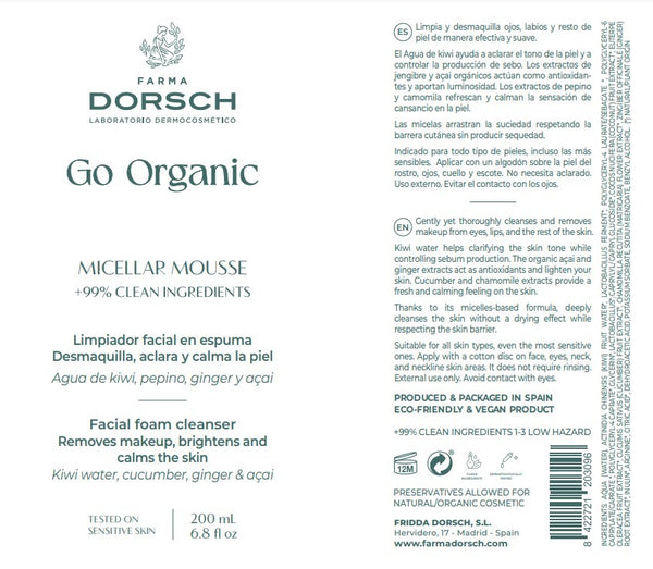 Farma Dorsch Espuma Micelar Mousse Desmaquillante 200 ml