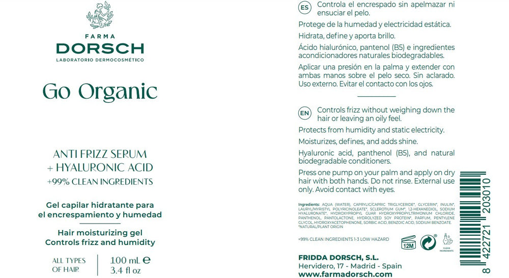 Farma Dorsch Go Organic Acondicionador Hidratante 200 ml