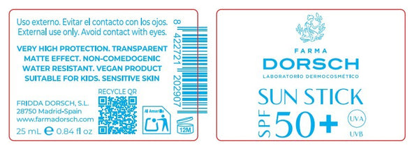Farma Dorsch Sun Stick SPF 50+ Protector solar en barra 25 ml