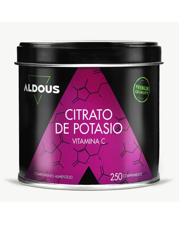 Aldous Citrato de Potasio con Vitamina C 250 caps.