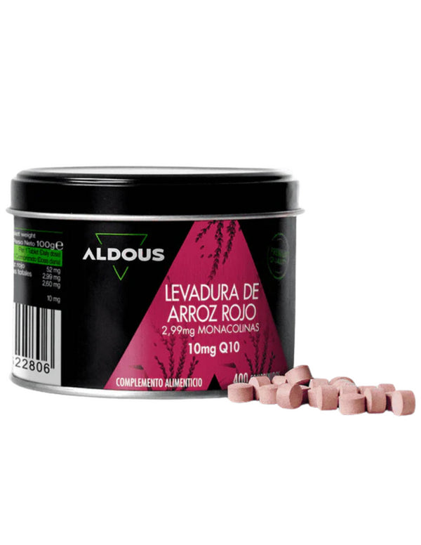Aldous Levadura de Arroz Rojo con Coenzima Q10 400 compr.