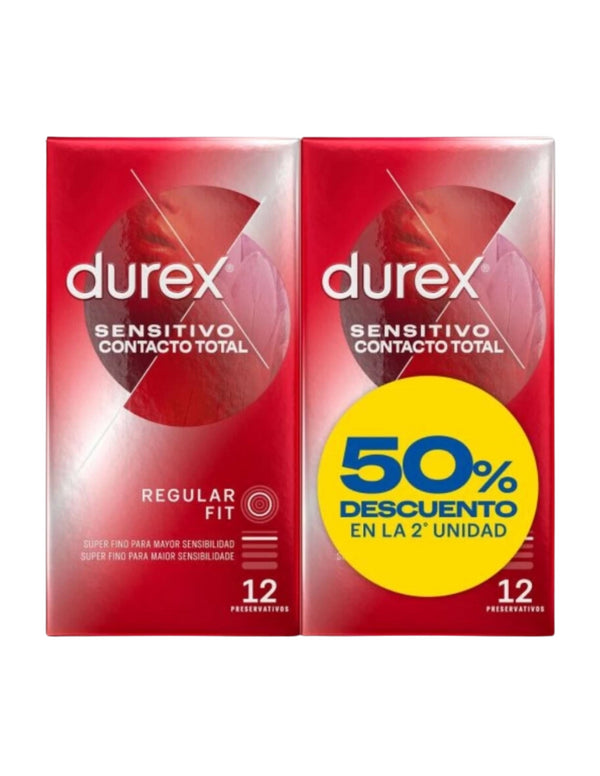 Durex Duplo Sensitivo contacto total duplo 24 ud.