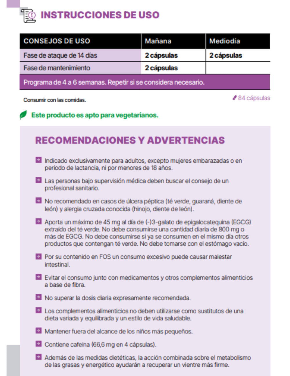 NHCO AminoTriveplan Vientre plano 84 cápsulas