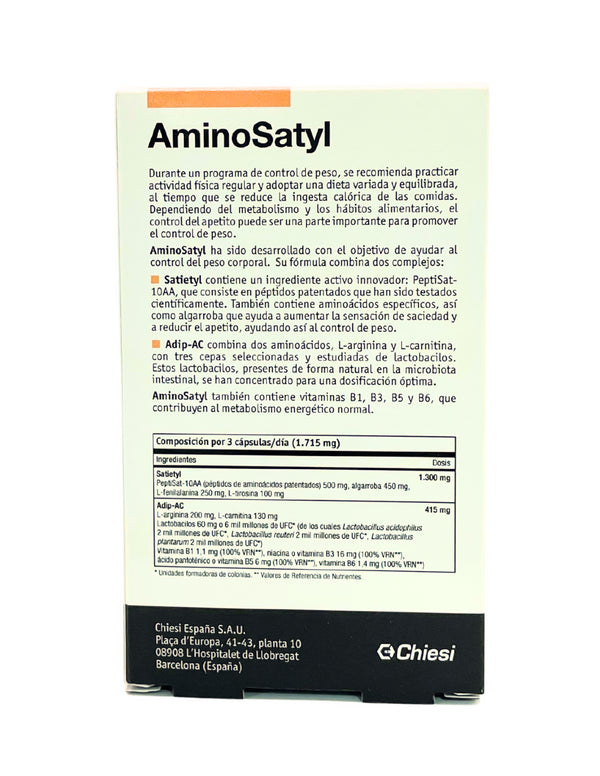 NHCO AminoSatyl Saciedad control de peso 60 cápsulas