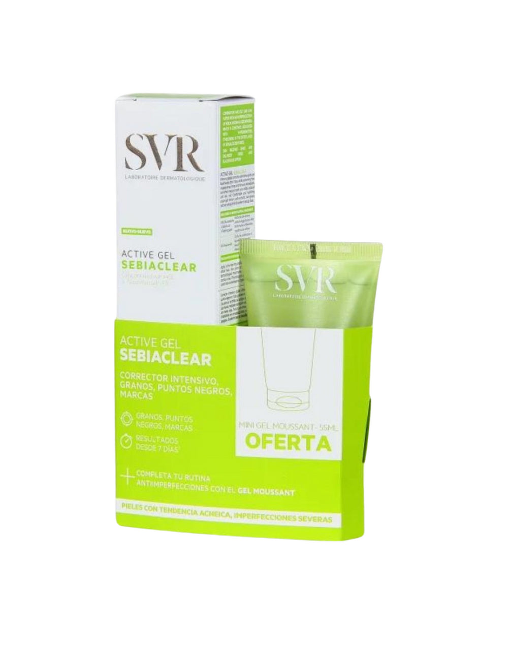 Pack SVR Sebiaclear gel 40 ml + Mini gel moussant 55ml