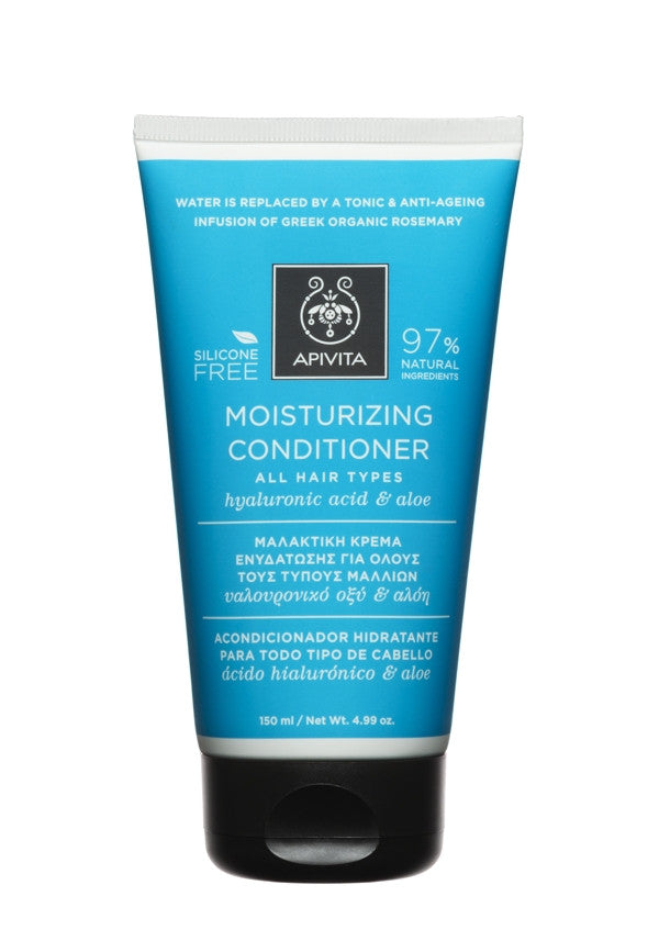 Apivita Acondicionador hidratante - Todo tipo de cabello - Ácido hialurónico y Aloe 150 ml