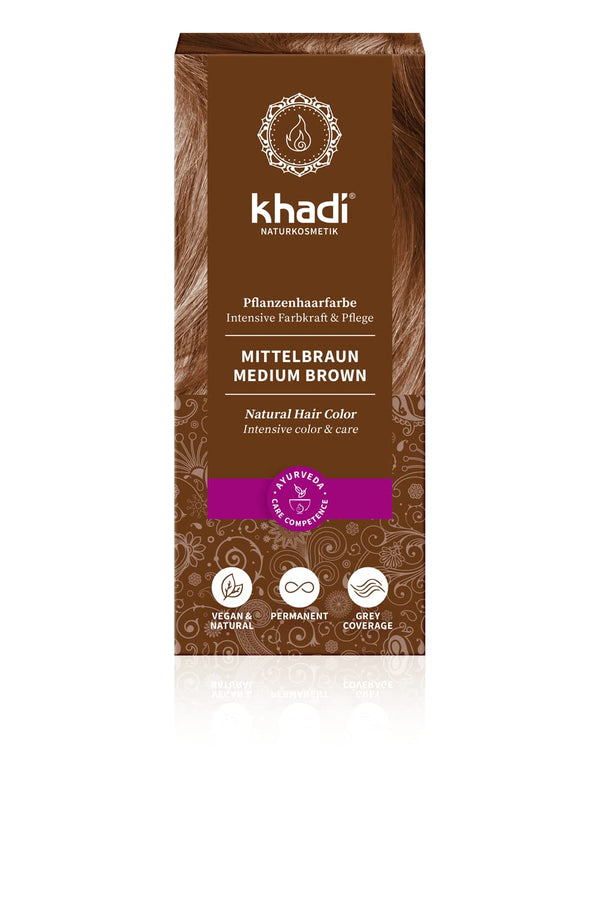 Khadi Herbal Color Castaño Medio 100 g