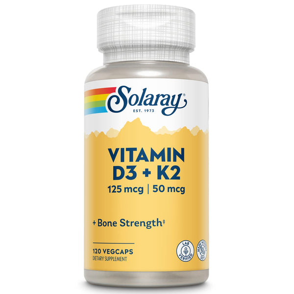 Solaray Vitamina D3 & K2 (MK7) 120 caps