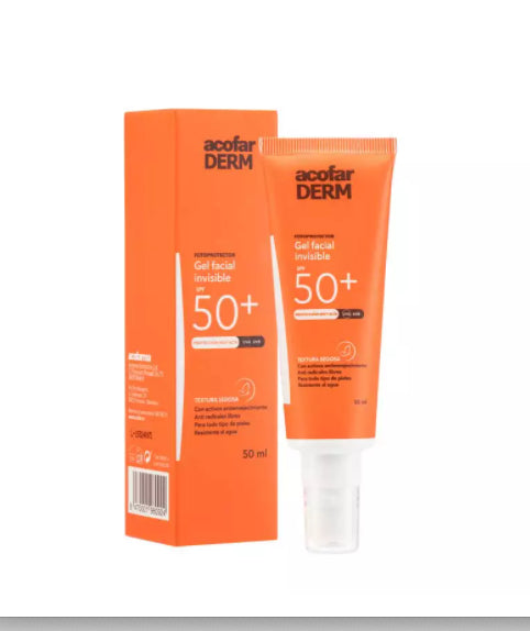 Acofar Solar Gel Facial Invisible 50+
