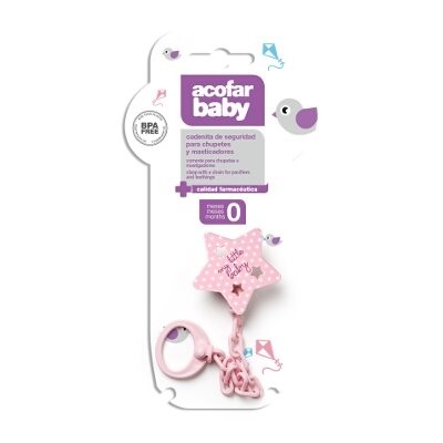Acofar Cadena Estrella Chupete Rosa