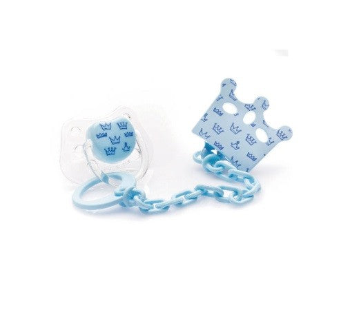 Acofar Chupete de Silicona con Cadena Azul 6-12 meses