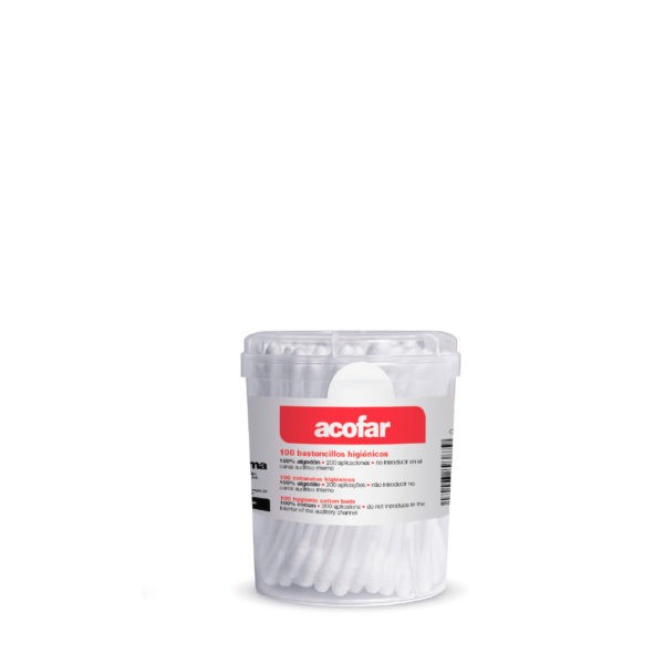 Acofar Bastoncillos Algodón y papel 100U