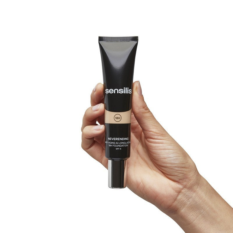 Sensilis Neverending Base De Maquillaje Antiedad 18 horas 02 Noix 30 ml