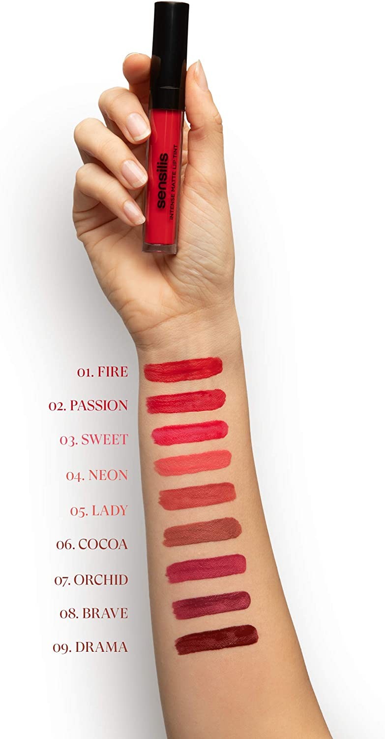 Sensilis Intense Matte Lip Tint Barra de Labios líquida +10H 02 Passion 4,5 gr