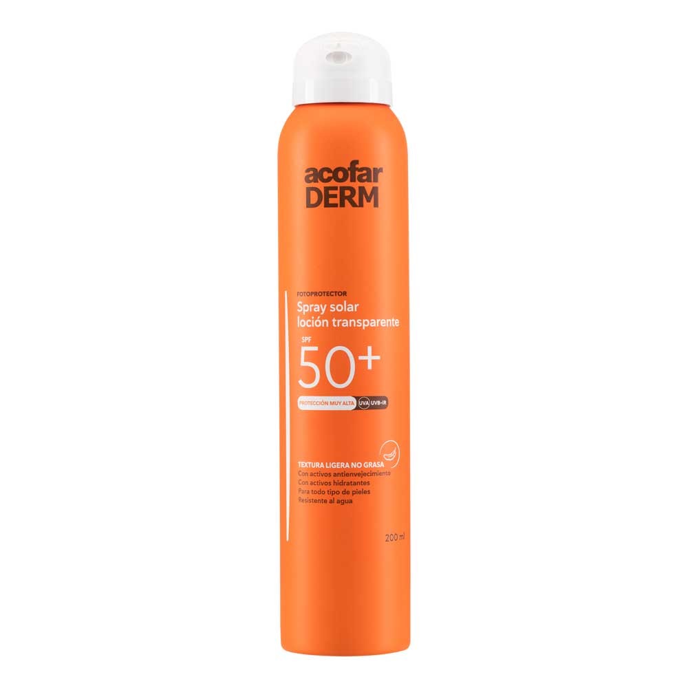 Acofar Spray Solar Transparente SPF50+ 200ml