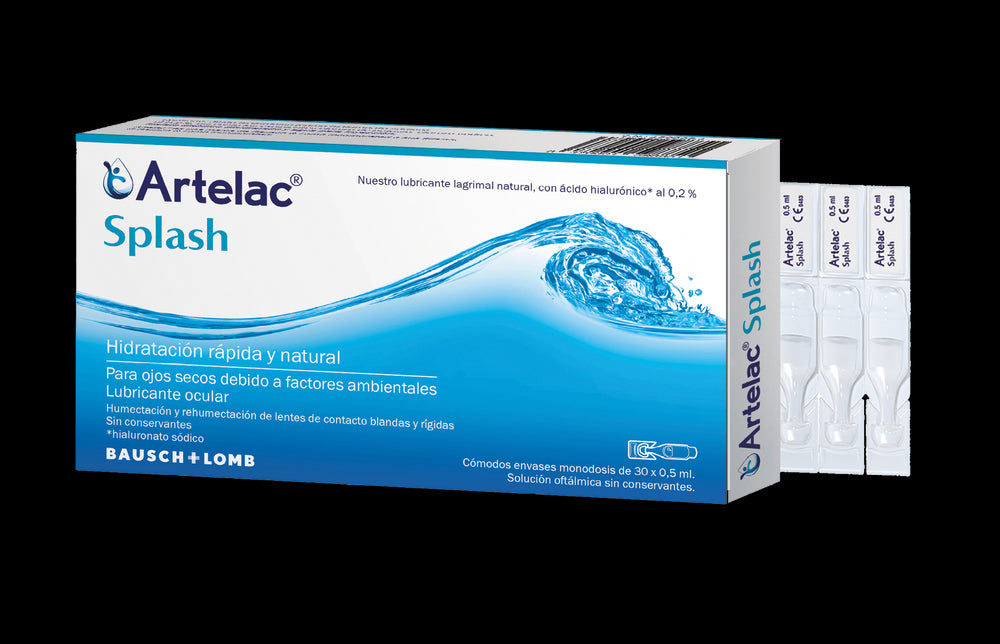 Artelac Splash Colirio ojo seco 30 Monodosis | Hidratacion Instantanea