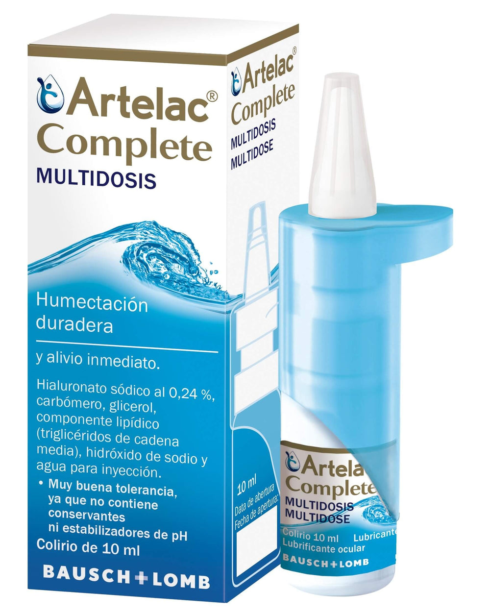 Artelac®  Complete Colirio ojo seco 10 ml | Dura 6 meses abierto