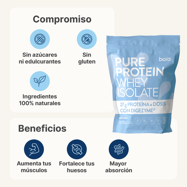 BAIA Pure Protein Whey Isolate Neutra 750 g
