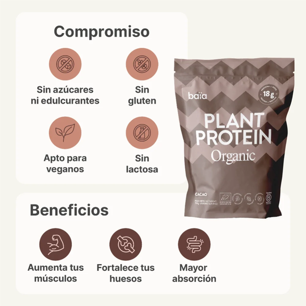 BAIA Plant Protein Organic Cacao 750 g